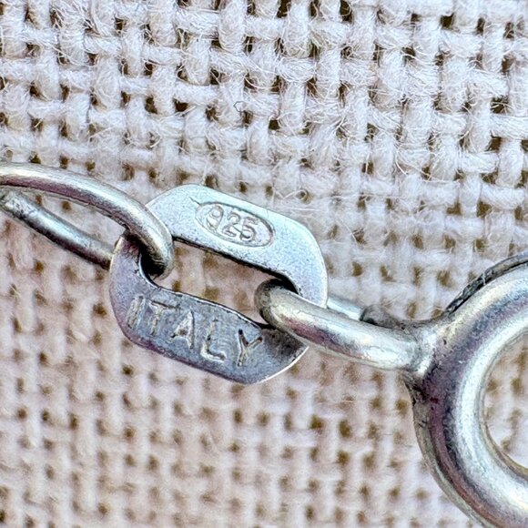 VTG Solid Sterling Silver 925 Textured Frog Pendant Necklace Size 18" Length - Picture 8 of 13